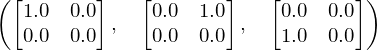 Matrices for a 2x2 RGB image